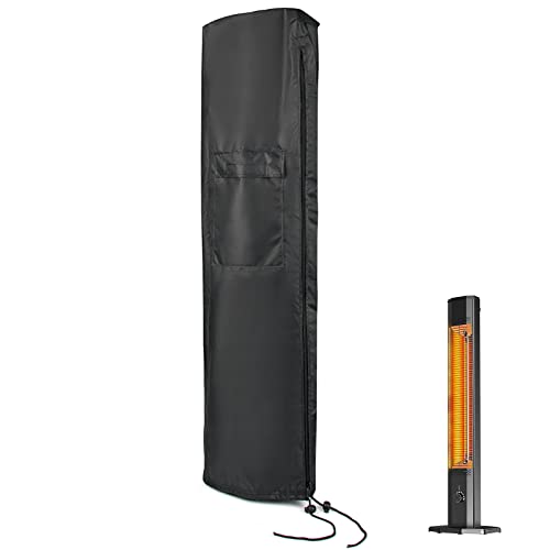 Andacar Patio Heater Covers for HAIMMY 42in Heater, Waterproof Outdoor Heater Cover with Zipper Heavy Duty Electric Heater Storage Cover for Patio Outside Home Use - 10.2"Dx12.6"Wx41"H