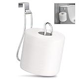 OHYER Soporte Papel Higiénico de Pared Porta Rollos de Papel higiénico Soporte para Rollos de Repuesto Portarrollos Papel Higiénico de Pie Cocina Baño (Plata-Colgante de Pared, 17,2 * 10,3 * 3,5 cm)