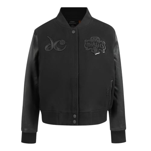 Image of Pro Standard Womens WNBA Classic Triple Black Varsity Jacket