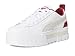 PUMA Women's Mayze Sneakers White/Port, 6.5