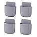 Produktbild Senmil 4-Teilige Fernbedienung Halter Organizer, Fernbedienung Aufbewahrungsbox Wandhalterung, Wandhalterung Organisator Medien Organizer TV-Fernbedienung , für Handy-Ladegerät (Grau)