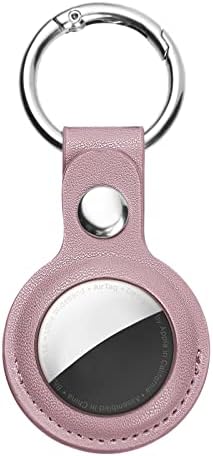 Ainiv Protective Case for Apple Airtags, 2PCS Black Brown PU Leather Keyring Case, Airtag Holder, AirTags Tracker Cover, Air Tag Holder, Pet Dog Cat Collar Tracker, AirTags Key Finder, Locator Tracker