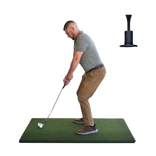 Original Country Club Elite by Real Feel Golf Mat 3x5 ft, Indoor & Outdoor Turf Hitting Mat with Real Tee Compatibility | Heavy Duty Practice Mat for Range, Simulator or Net | Advanced Rubber Backing