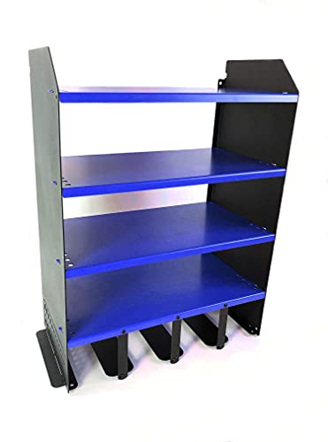 MegaMaxx Power Tools Storage Charging Station with 4 Tool Hanging Capacity and 4 Shelf - Wall Mount Toolbox Rack Cabinet for Home, Workshop, DIY Garage Hand Tools Organiser (Blue) - Image 4