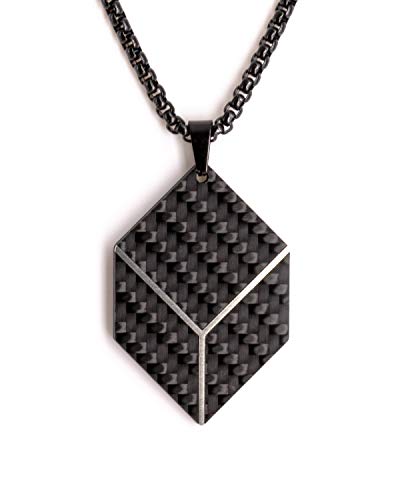 carbogrey | Carbon Kohlenstoff Schmuck Herren Kette | Würfel - Alea Cover