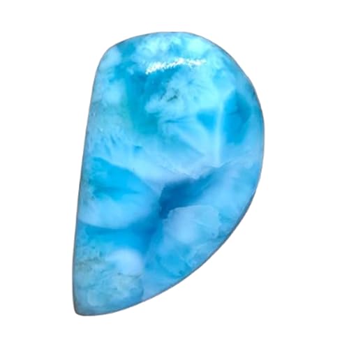 Larimar naturel pour fabrication de bijoux cabochon en vrac 41x22x6mm collier bague