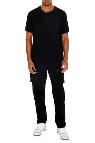 Forever 21 Men's Slim-fit Mid-Rise Cargo Joggers