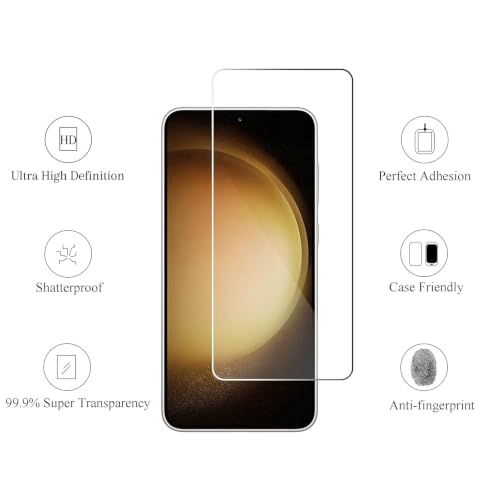 Image of Ailun Screen Protector for Galaxy S23+ / S23 Plus [6.6 Inch] 3Pack + 3Pack Camera Lens Tempered Glass Fingerprint Unlock 0.25mm Ultra Clear Anti-Scratch Case Friendly [Not For S23 Ultra]