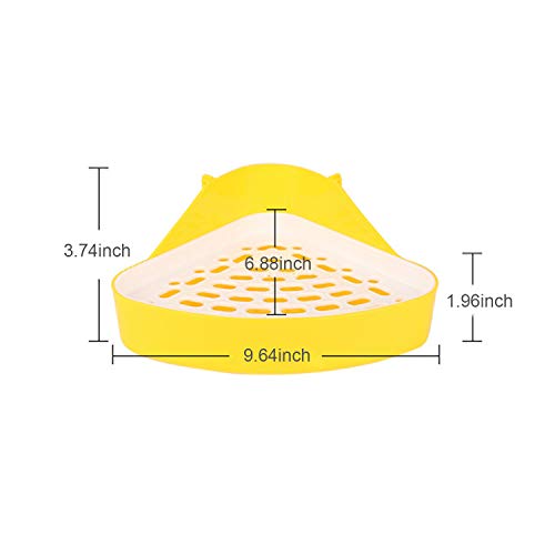 DECDEAL Animal Litter Potty Trainer Toilet Corner Litter Box Pet Pan para o bebê coelho Chinchilas P