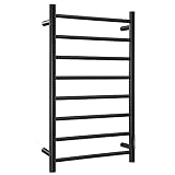 Homeleader 304 Stainless Steel Heated Towel Rack, Wall Mounted Towel Warmer with 4/6h Timer, Plug-in