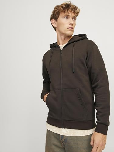 Sweat à capuche zippé uni molleton doux JACK & JONES pour homme - 7