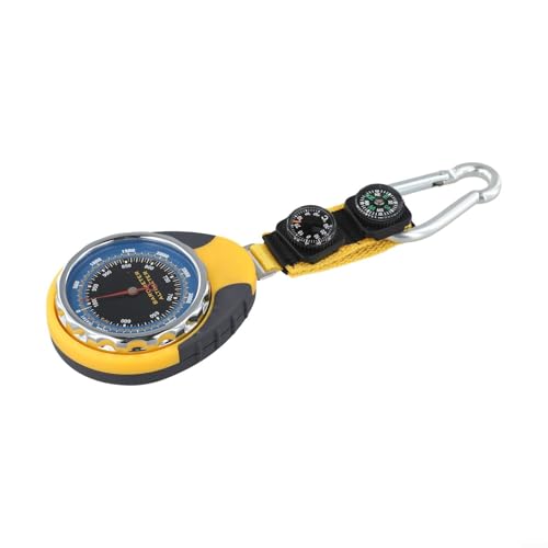 Altimetro 4 in 1 per esterni con barometro e termometro che fornisce dati accurati sull'altitudine e previsioni meteorologiche, design ABS per escursioni e trekking