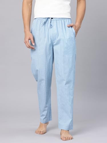 Image of Majestic Man Men's Pure Cotton Small Checks Lounge Pyjama | Comfort Fit | 3 Pockets | Front Zip Closure