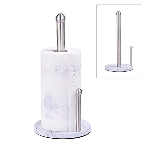 Nuovoo Stainless Steel Paper Towel Holder Countertop, Brushed Silver Paper Roll Holder, Standing Towel Dispenser Stand with Weighted Base, Large Size for Kitchen Toilet Bathroom Dining Table Nuovoo Stainless Steel Paper Towel Holder Countertop, Brushed Silver Paper Roll Holder, Standing Towel Dispenser Stand with Weighted Base, Large Size for Kitchen Toilet Bathroom Dining Table