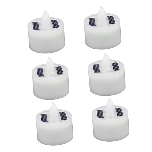 Velas LED solares para ambientar terrazas y fiestas con luz cálida parpadeante de exterior