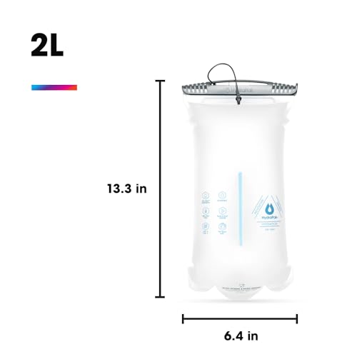 HydraPak-Shape-Shift-for-2L-or-3L-Hydration-Packs-Low-Profile-Water-BladderReservoir-for-Hydration-Backpacks-High-Flow-Bite-Valve-Leak-Proof-Fully-Reversible-and-Dishwasher-Safe