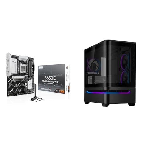 Image of ASUS Bundle of ASUS B650E MAX Gaming WiFi AMD ATX Motherboard + Prime AP202 ARGB Black mATX pc case