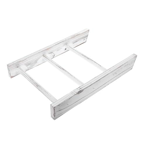 Alipis Mini Towel Ladder Rack for Bathroom Small Decorative Wooden Towel Holder Stand Farmhouse Style for Country Bathroom Wall Decor