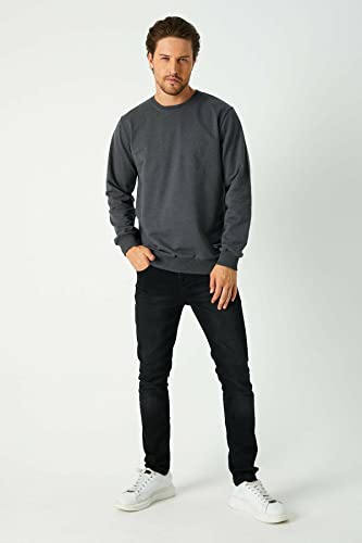 Comeor Bluza męska bez kaptura, ciemnoszary, XL