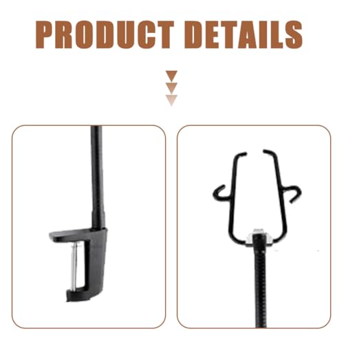 Support sèche-cheveux noir avec clip ajustable robuste pour animaux - 3