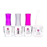 Revel Nail Dip Powder Liquid Steps 1-4 & Brush Cleaner