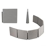 【Clôture tridimensionnelle imitation pierre】En plastique durable, cette clôture imite parfaitement l'apparence de la vraie pierre, apportant un aspect tridimensionnel et naturel à votre jardin.