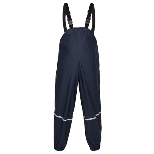 Fort - Splashflex Bib 'N' Brace - Navy - 9-10 Years - Waterproof Kids Overalls - Adjustable Braces - Windproof - Bib and Brace Overalls - Waterproof Suits for Children