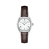 Tissot Women's Tradition 5.5 316L Stainless Steel case Swiss Quartz Watch with Leather Strap, Brown,...