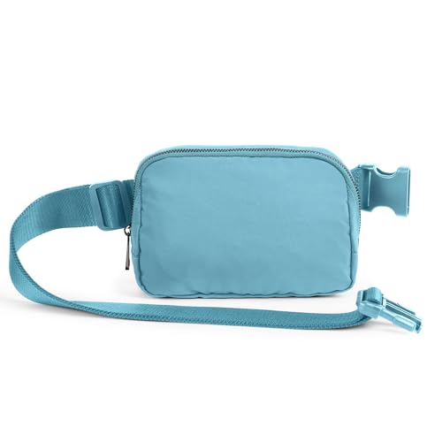 Image of ODODOS Unisex Mini Belt Bag with Adjustable Strap Small Fanny Pack for Workout Running Traveling Hiking, Steel Blue