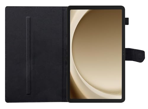Image of TGK Flip Cover Case for Samsung Galaxy Tab A11+ Plus 11 Inch 2025 Executive Leather Built-in Pencil Holder (Black)