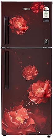 245 L 2 Star Inverter Frost Free Double Door Refrigerator (GLFF2, RED)