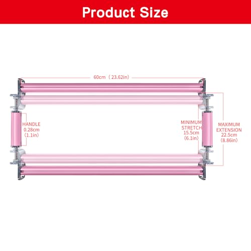 Image of Couple Embroidery Art Embroidery Clip Frame Cross Stitch 4 Slot Presser Heavy Duty Embroidery Bandage Embroidery Frame Needlepoint Frame Embroidery Scroll Frame Embroidery Frames (Pink)