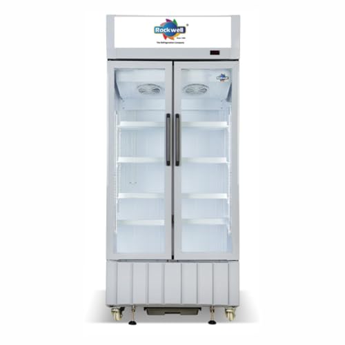 Image of ROCKWELL RVC600A Visi Cooler with Adjustable Shelves, Energy-Efficient, Ideal for Commercial Use, White, 4 Year Warranty