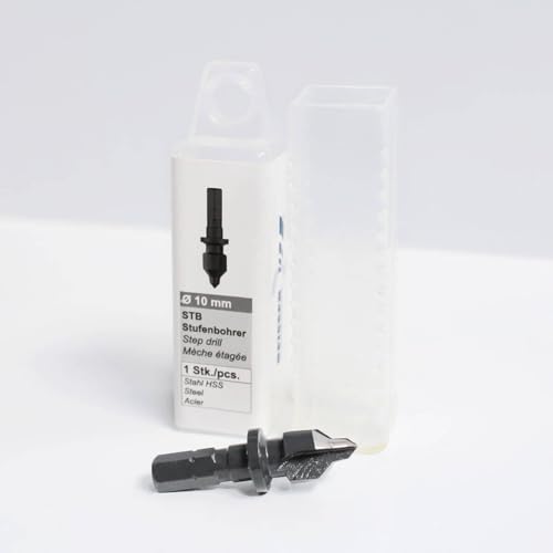 Stufenbohrer Ø 4-10 mm HSS, Materialdicke max. 4 mm für Reisser Abstandsset (DSH-Set)