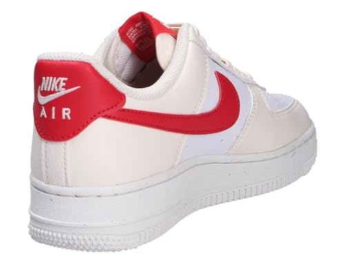 Nike Air Force 1 '07 Women's Shoes (DC9486-109, Pale Ivory/White/Sail/University Red)4