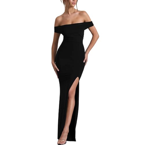 ZKZFCAI Damen Ballkleider Lang Abendkleid mit...