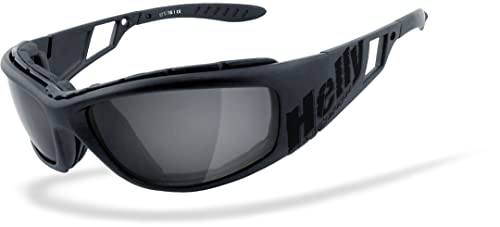 HELLY® - No.1 Bikereyes® | Bikerbrille, Motorradbrille, Motorrad Sonnenbrille | winddicht, gepolstert, beschlagfrei, bruchsicher | Brille (smoke [575])