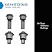 TRQ Front Subframe Bushing Kit Forward & Rearward Compatible with 2007-2012 Nissan Sentra