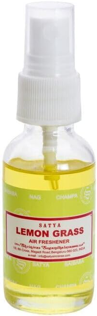 RSGM 30ml Satya Lemon Grass Room Spray, Air Freshener for Aroma/Spa/Meditation/Mind Relaxing/Yoga (Lemon Grass)