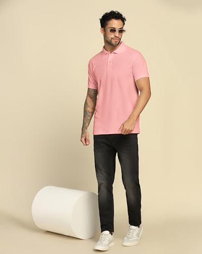 Image of VastraVibes Men's Polo Regular Fit T-Shirt
