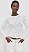 Lioness Women's Poppy Lace Long Sleeve Blouse, Cream, White, S