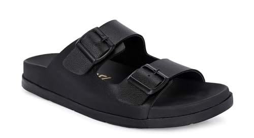 Image of AFROJACK Men's Sandals | Casual Sandal /Slippers For Men With PU Upper | Comfortable Sole Stylish & Durable Design | Slip-on Style | Light Weight, s4500