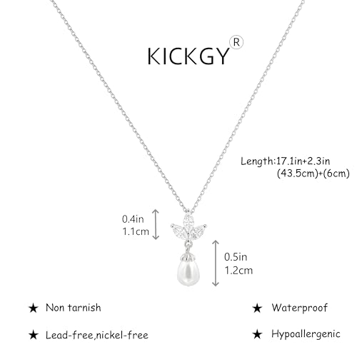 Pearl Necklaces for Women Trendy,Dainty Gold Necklace 14K Gold Plated Pearl Pendant Necklace Single Pearl Necklace Cute Choker Necklace Gold Lariat Necklace Simple Chain Necklace Bridal Gifts3