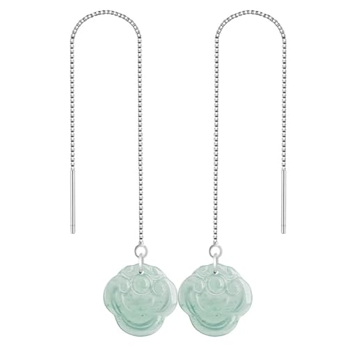 Boucles d'oreilles en jadeite pour un style ethnique au quotidien en soirée