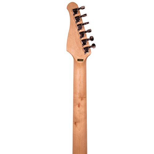 Sawtooth St-Et-Sgrb-Kit-6 Electric Guitar Kit, Surf Green With Black Pickguard & Chromacast Hard Case #TOP5