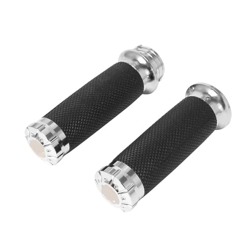 Poignées de moto 1 pouce à grip antidérapant pour Softail et Touring