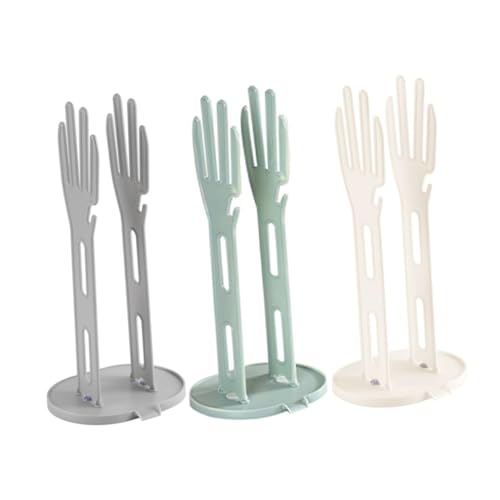CONGARTENO 3pcs Kitchen Glove Dryer Rack Cleaning Glove Hanger Organizer Dishcloth Hanger Dish Holder Stand Wall-mounted Drying Stand for Home Restaurant