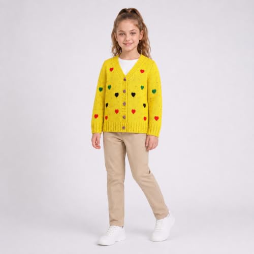 Image of Mud Kingdom Girls Cardigan Sweaters Cute Colorful Love