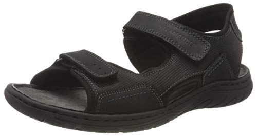 Salamander Marlio, Sandalia con Pulsera para Hombre, Negro (Black 01), 46 EU