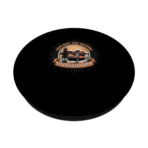 Litchfield Park National Park PopSockets Swappable PopGrip, Black - Image 2